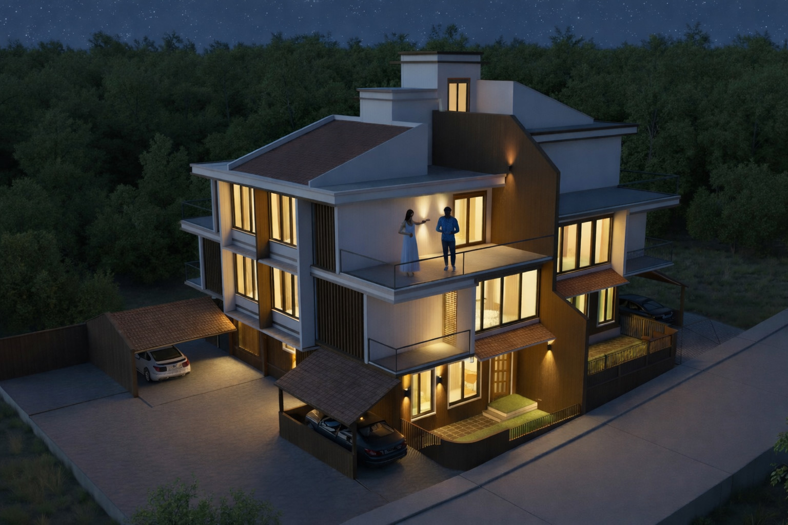 Lakefront residences in Goa