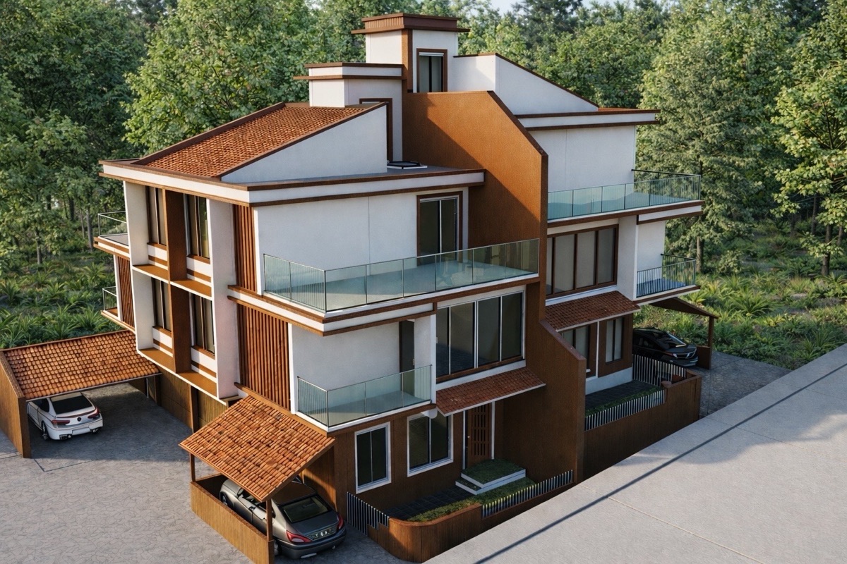 Orchid Villas, three bedroom row villas in Marcela, Goa